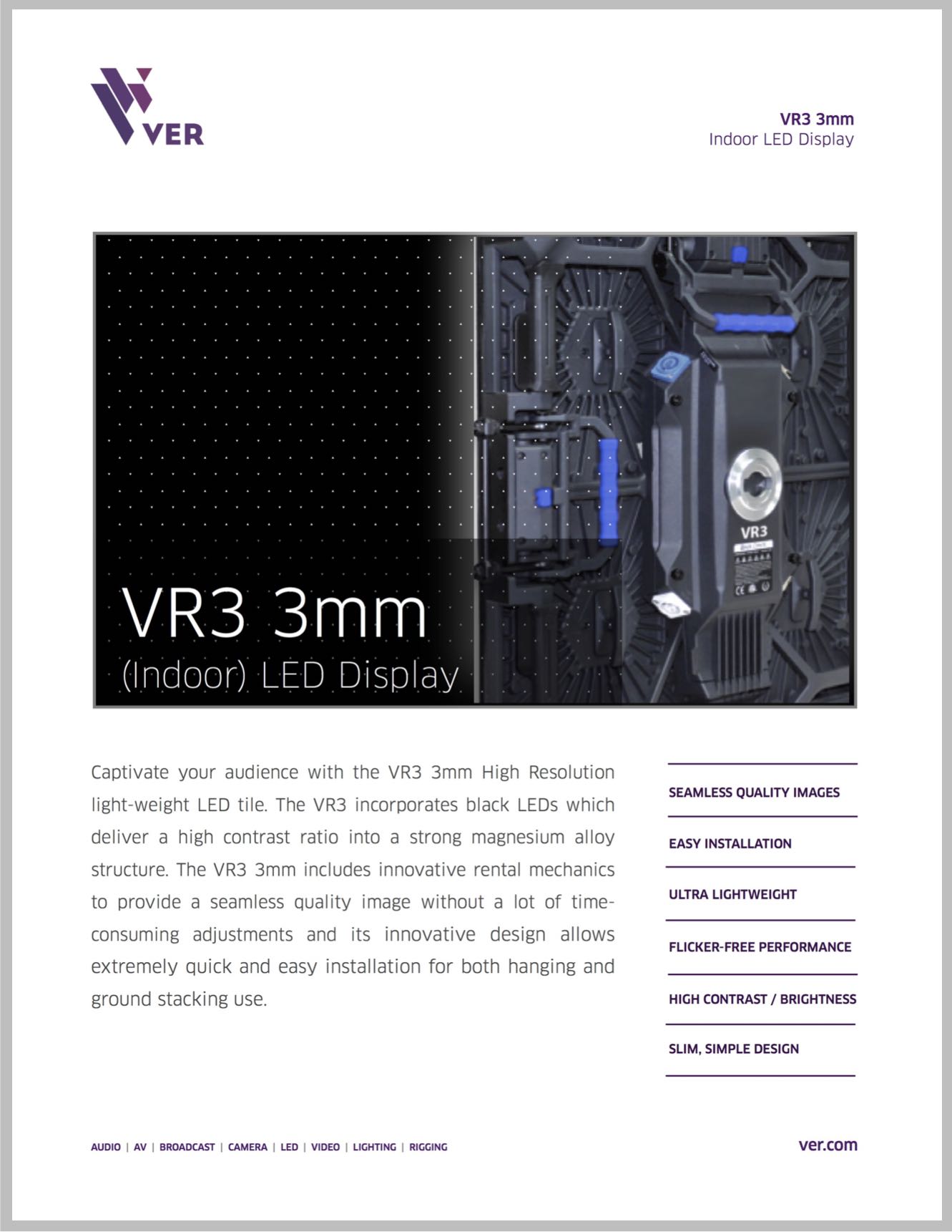 VR3 3mm LED Displays: We Make Creativity Happen!