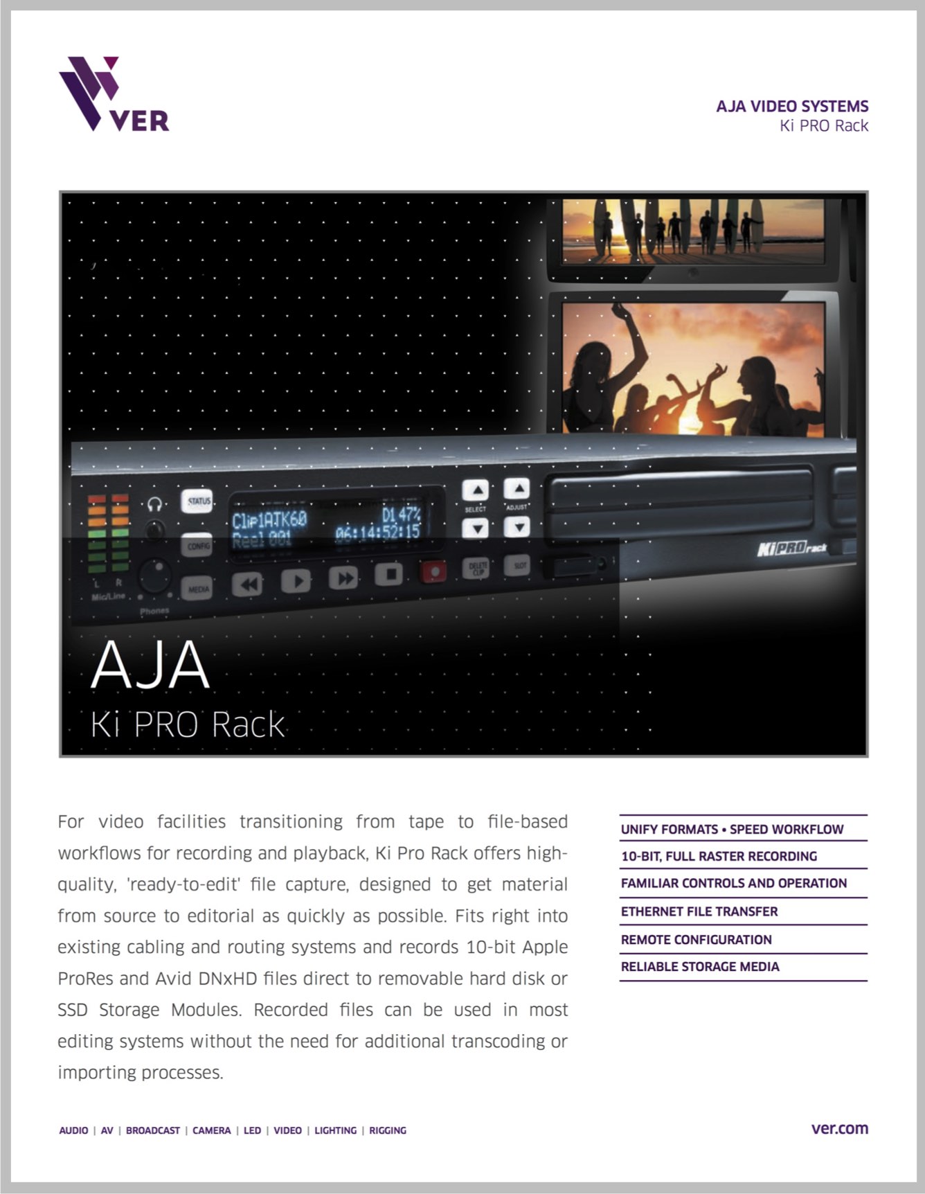 AJA Ki Pro Rack: We Make Creativity Happen!