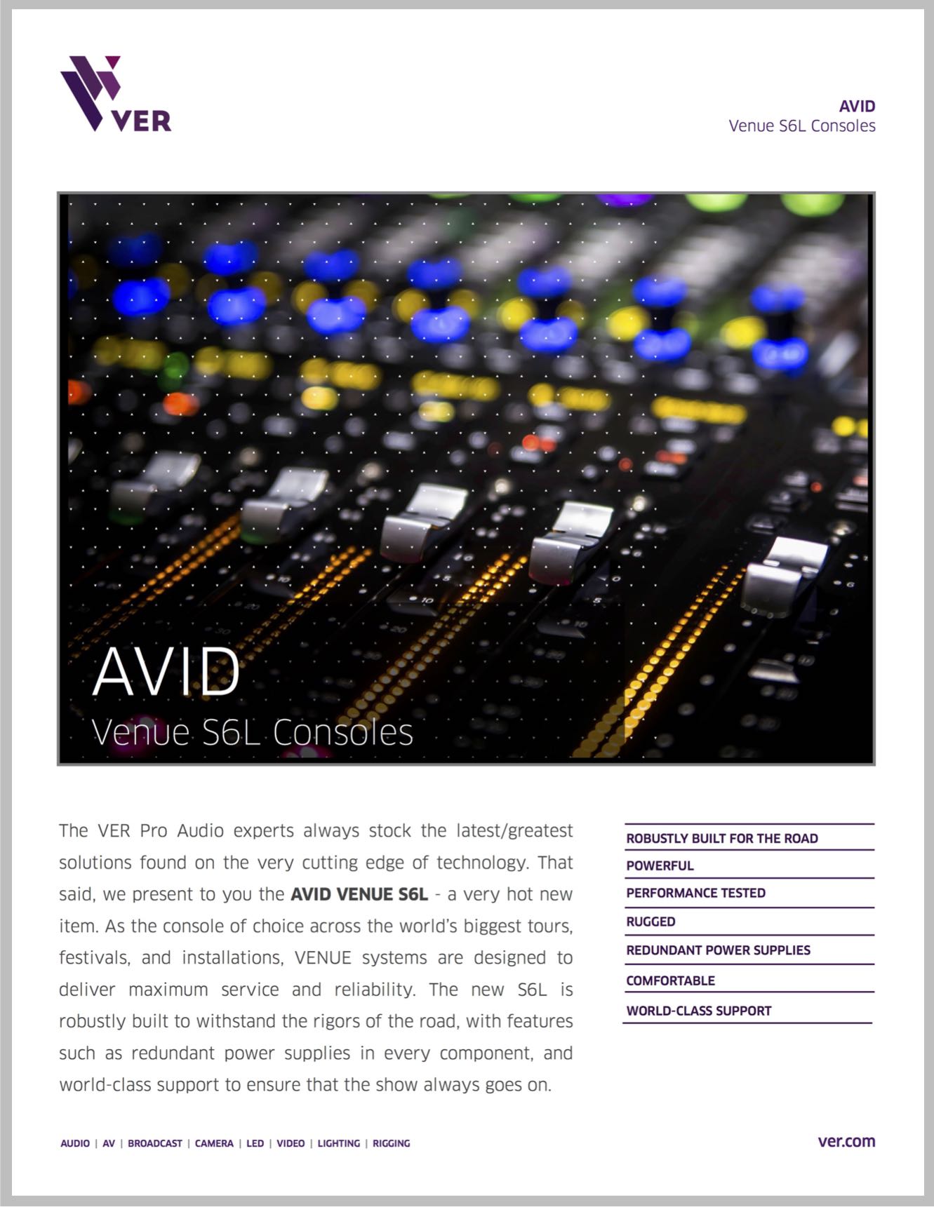 AVID Venue Systems: We Make Creativity Happen!