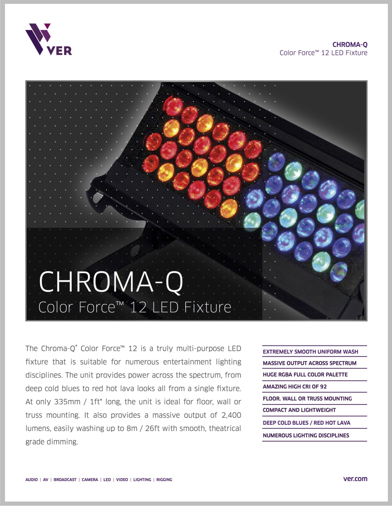 Chroma-Q Color Force 12: We Make Creativity Happen!